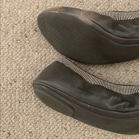 Women’s Tory Burch Gabby Ballet Flats, 11, Brown, Gold - Picture 11 of 12